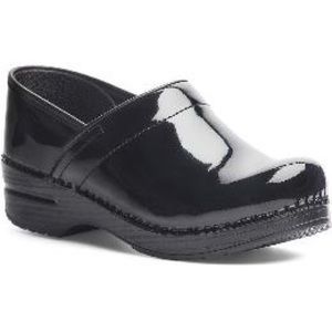 Dansko Professional Patent Leather  Clogs In Black Size 39